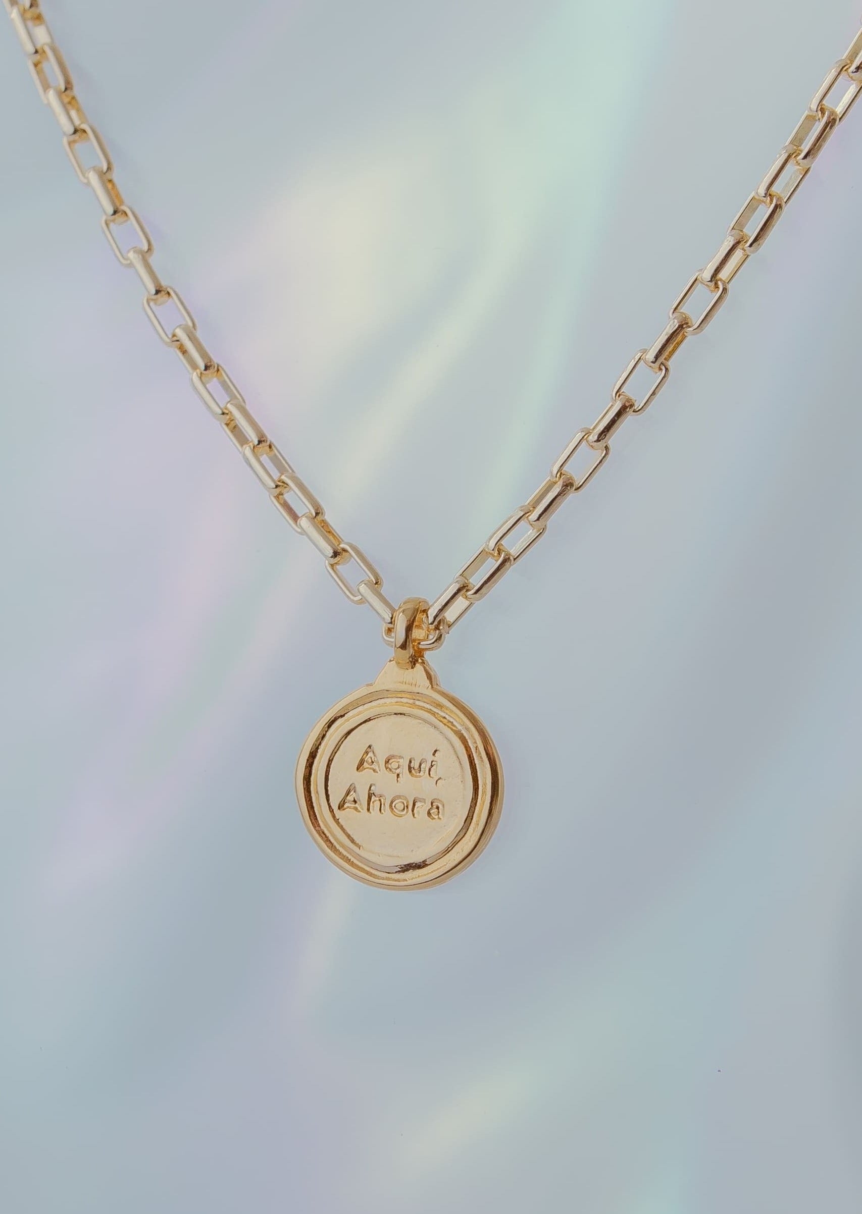 Set x2 Medalla ZEN Aquí y Ahora (Juego Collar + Aretes)